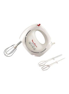Buy Hand Mixer | Easy Max Hand Mixer | 5 speeds |  Plastic/Stainless Steel | 2 Years Warranty 200 W HM250127 White in UAE