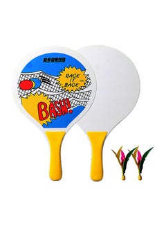 Buy 3-Piece Printed Racket Set 37.5x23.5x0.7cm in Saudi Arabia