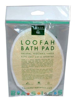 Buy Loofah Bath Pad White/Yellow in UAE