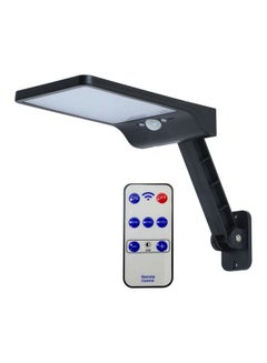 Buy LED Solar Light With Remote Control Black 19.5x3.5x11.5centimeter in Saudi Arabia