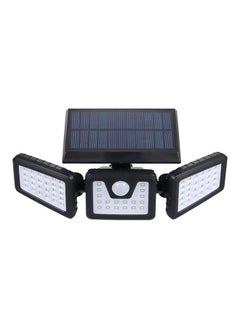 Buy Solar Powered PIR Motion Sensor Wall Street Light Black 19x9.5x15.8centimeter in Saudi Arabia