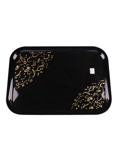 اشتري Melamine Serving Tray Black/Gold 62x45centimeter في السعودية