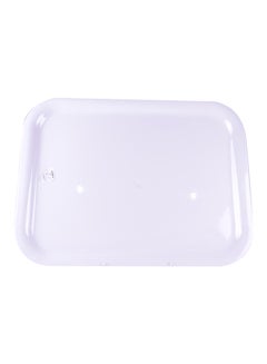 اشتري Melamine Serving Tray White 60x45centimeter في السعودية