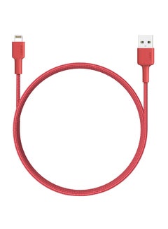 Buy MFi USB Sync And Charge Braided Cable,CB-BAL3 Red in UAE