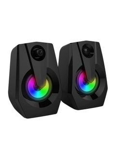Buy Multimedia Bass Stereo LED Speaker VXSM9015 Black in UAE