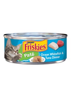 Buy Friskies Pate Ocean Whitefish And Tuna Wet Food Brown in UAE