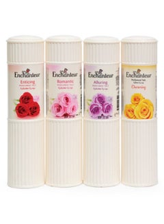 Buy Pack Of 4 Enticing Perfumed Talcum Powder 4 x 250grams in Saudi Arabia