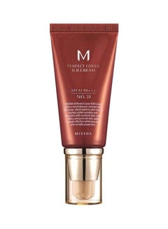 Buy M Perfect Cover BB Cream With SPF 42 PA+++ Golden Beige in Saudi Arabia