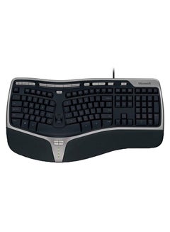 Buy Natural Ergonomic Keyboard - English Silver/Black in Egypt