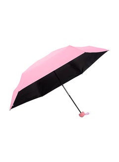 اشتري 5-Folding Ultra Protective Mini Pocket Umbrella Pink في السعودية