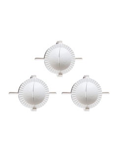 Buy 3-Piece DIY Kitchen Dumplings Mold Press Dough Pastry Pie Maker Gyoza Empanada Mould Tool White 8centimeter in Saudi Arabia