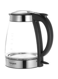 Buy Cordless Electric Glass Kettle 1.7 L H17496 Silver/Clear in Saudi Arabia