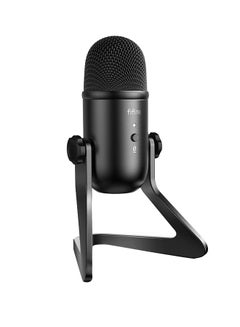 Buy USB Podcast Microphone For Recording Streaming On PC and Mac,Condenser Computer Gaming Mic for PS4.Headphone Output&Volume Control K678 Black in UAE