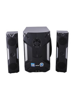 Buy 2.1-Channel Multimedia Speaker System With USB - SD Card Slots And FM Radio - Bluetooth GMS8507 Black in UAE