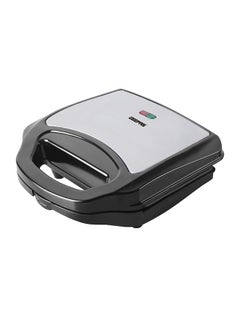 Buy Portable Powerful 2 Slice sandwich Maker Grill maker with  Non-Stick Plates and Cool Touch Handle Indicator Light 750 W GSM6002 Black, Silver in UAE