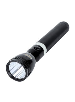 Buy Rechargeable LED Flashlight 287mm- Hyper Bright White with 4-5 Hours Working Rechargeable & High Capacity Battery, Hyper Bright & Tough | Ideal for Patrolling, Trekking, Emergency Power Cut Black 287mm in UAE