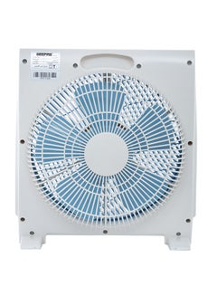 Shop Geepas Electric Box Fan 43w Gf21113 White Blue Online In Dubai Abu Dhabi And All Uae