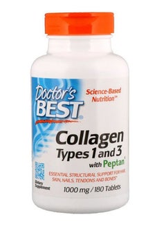 Buy Collagen Types 1 And 3 With Vitamin C - 180 Tablets in UAE