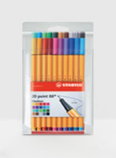 Buy 20-Piece Point 88 Fineliner Pen Set Multicolour in Saudi Arabia