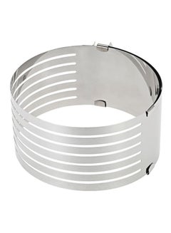 Buy Stainless Steel Adjustable Cake Ring Mold Silver in Egypt