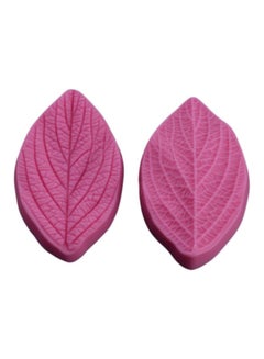 Buy 2-Piece Silicon 3D Cake Mold Set Pink 10.5x7.2x2.3centimeter in Saudi Arabia