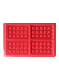 Buy Silicone Waffle Mould Red 29cm in UAE