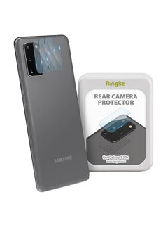 Buy Pack Of 3 Tempered Glass Lens Protector For Samsung Galaxy S20 Ultra Clear in Saudi Arabia