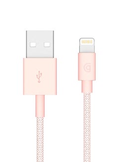 Buy Charge/Sync Braided Lightning Cable Rose Gold in Saudi Arabia