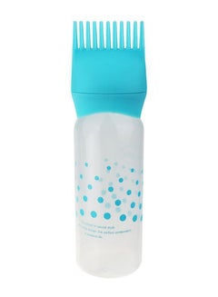 Buy Multi-Functional Hair Colouring Comb Applicator Bottle White/Blue in UAE