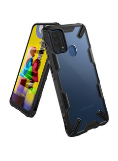 Buy Hard Fusion-X Ergonomic Shock Absorption Bumper Case Cover For Samsung Galaxy M31 Black in Egypt