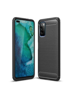 Buy Carbon Brushed Texture Slim Ultra-Thin Lightweight Flexible Protective Cover For Honor View 30/View 30 Pro Black in UAE