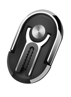 Buy Multipurpose 360 Degree Car Air Vent Grip Mount Stand Rotation Magnetic Finger Ring Phone Holder Bracket Black & Silver in Saudi Arabia