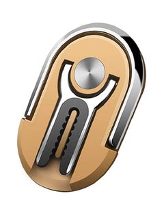 Buy Multipurpose 360 Degree Car Air Vent Grip Mount Stand Rotation Magnetic Finger Ring Phone Holder Bracket Gold in Saudi Arabia