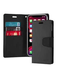 اشتري Leather Protective Case Cover For iPhone 11 Pro Max Black في السعودية