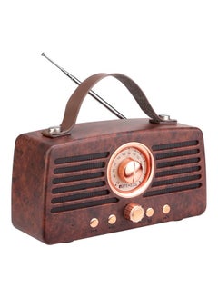 Buy Classical Retro FM Radio Receiver TR607 Brown in UAE