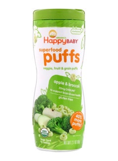 اشتري Apple And Broccoli Superfood Puffs Veggie 2.1ounce في الامارات