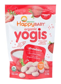 Buy Strawberry Organic Yogis Freeze Dried Yogurt Fruit Snack 1ounce in UAE