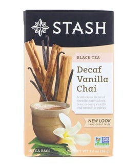 Buy Decaf Vanilla Chai 18 Teabags 1.2ounce in UAE