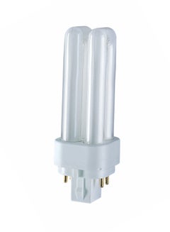 Buy Dulux D 26 Watt G24Q3 CFL Fluorescent Lamp With 4 Pin Warm White 153x36mm in UAE