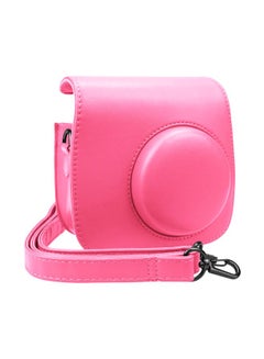 Buy Bag Case Cover With Strap For Fuji Film Instax Mini 9/8/8 Plus Pink in UAE