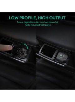 Buy Dual Port USB Car Charger Black in Egypt