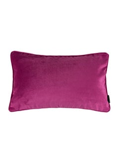 Buy Decorative Rectangular Cushion polyester Fuchsia Pink 60x40cm in Saudi Arabia