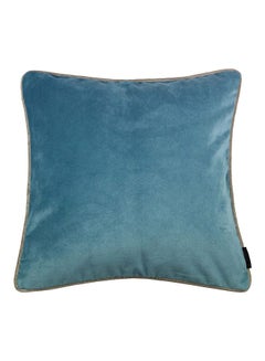 Buy Decorative Cushion Velvet Duck Egg Blue 43x43centimeter in Saudi Arabia