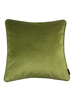 Buy Decorative Plain Cushion polyester Lime Green 50x50cm in Saudi Arabia