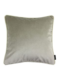 Buy Decorative Plain Cushion polyester Beige 60x60cm in Saudi Arabia