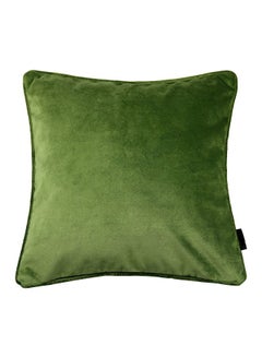 Buy Decorative Velvet Cushion polyester Fern Green 60x60cm in Saudi Arabia