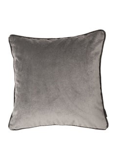 Buy Decorative Matte Cushion Polyester Soft Silver 60x60cm in Saudi Arabia