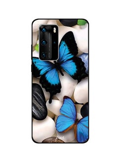 Buy Protective Case Cover For Huawei P40 Pro White/Blue/Black in Egypt