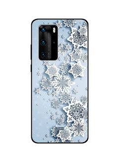 Buy Protective Case Cover For Huawei P40 Pro Blue/White in Egypt
