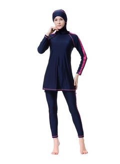 Buy Sun Protection Conservative Swimwear Burkinis Blue/Pink in Saudi Arabia